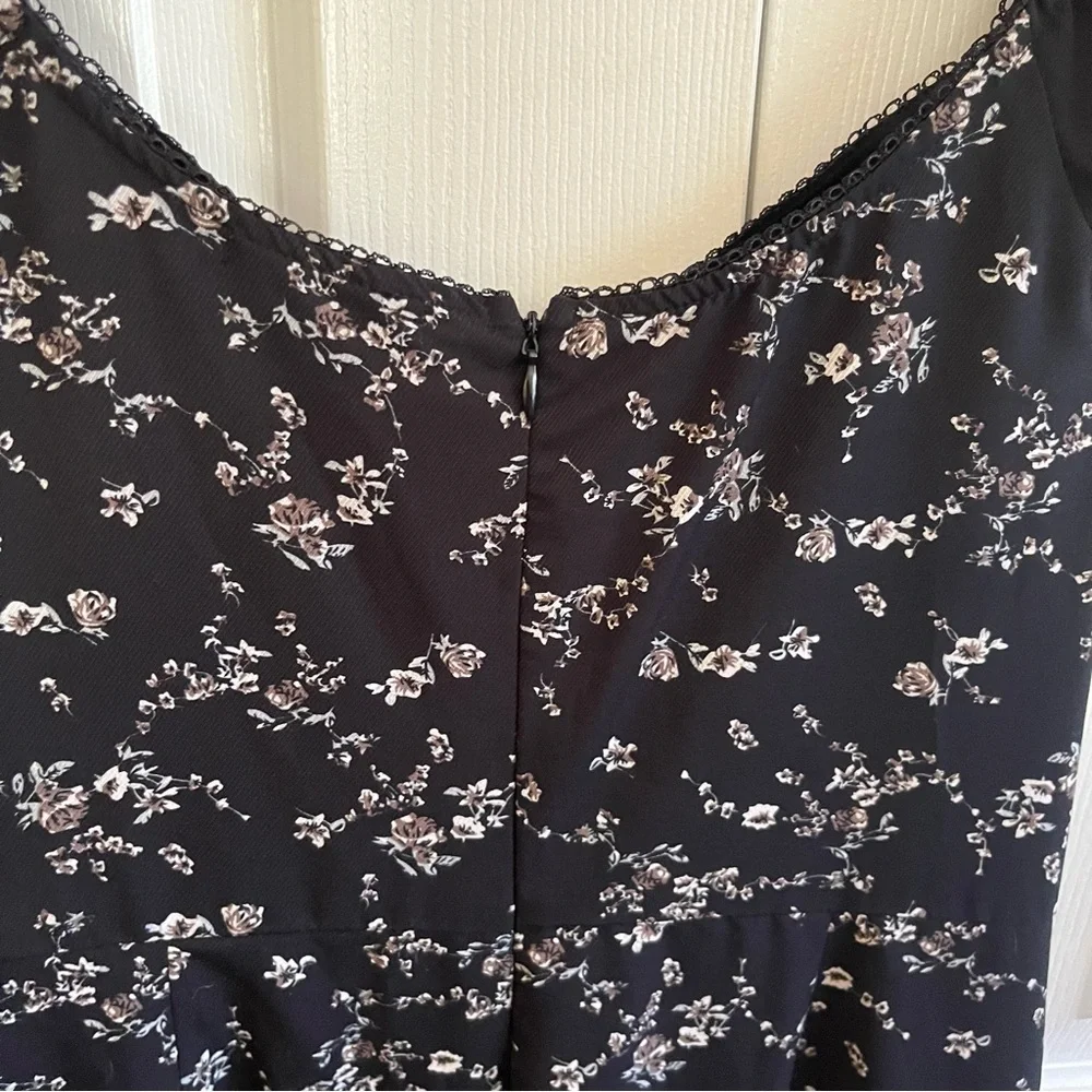 Farrow Black and White Floral Jumpsuit
